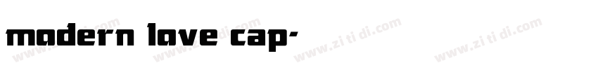 modern love cap字体转换